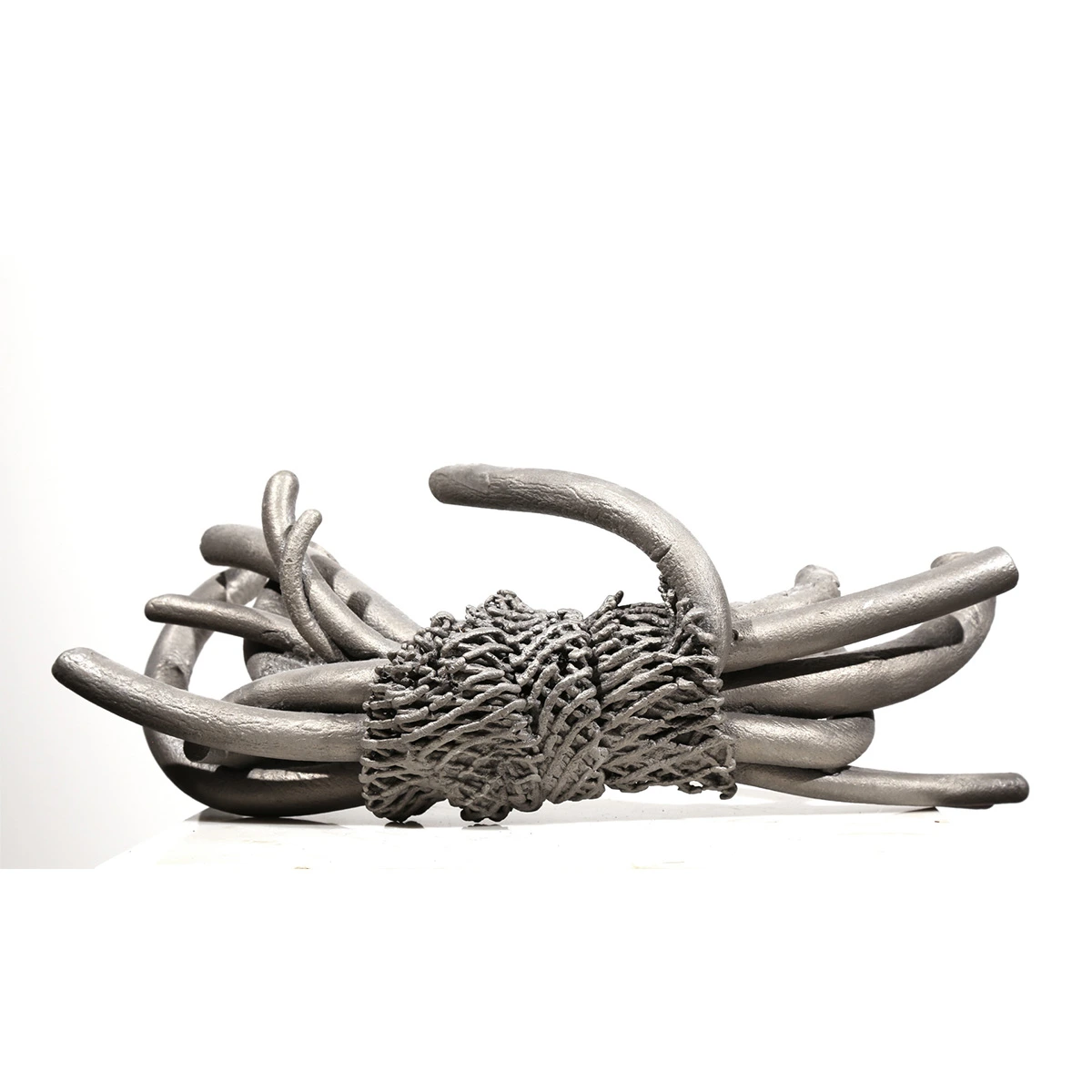 Fruit | aluminum | 6 x 8 x 15 inches- Knot- Pure- Knots- Sand-casted- aluminum -sculpture -by -Mel -Hantz