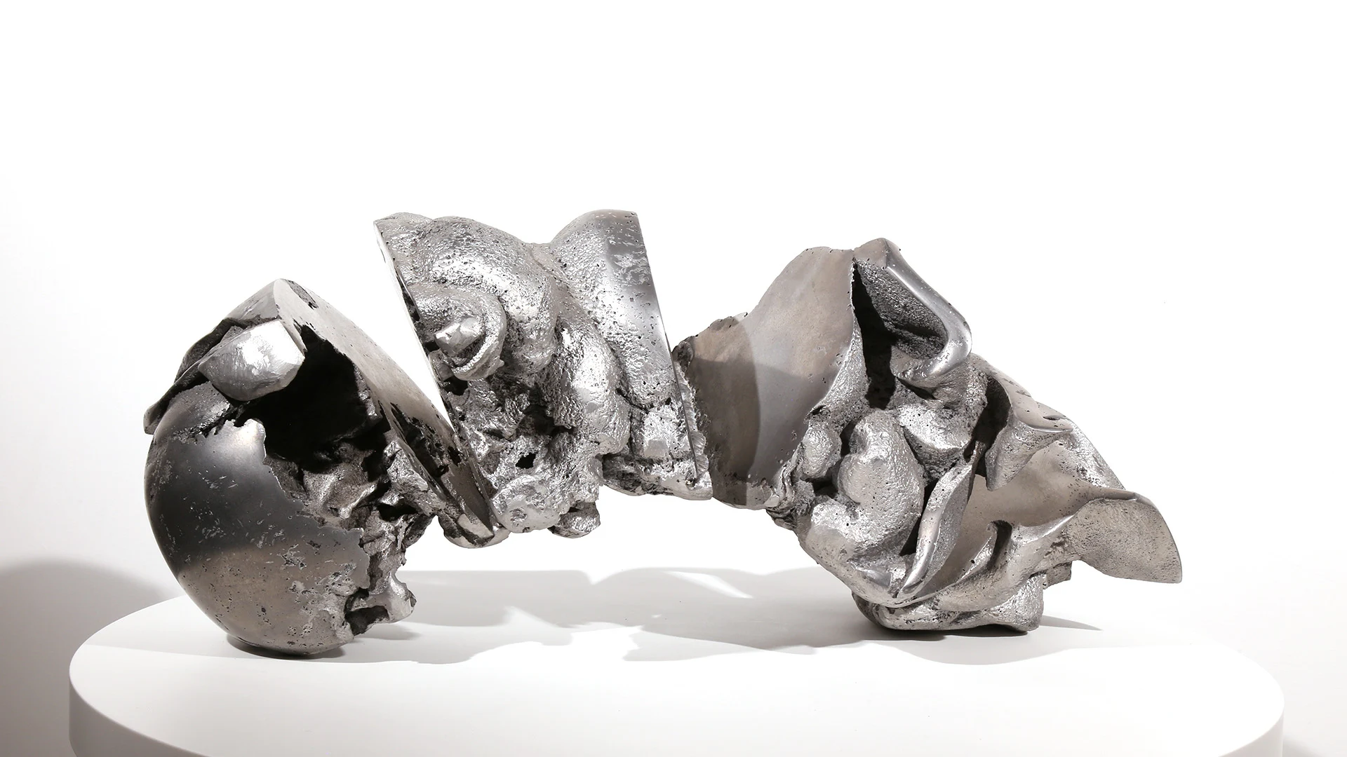 Female Knot | aluminum | 9 x 21 x 11 inches Knot, Pure Knots, Sand-casted aluminum sculpture by Mel Hantz